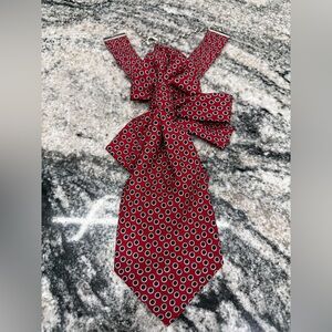 Red Polka Dot Statement Bow Necklace